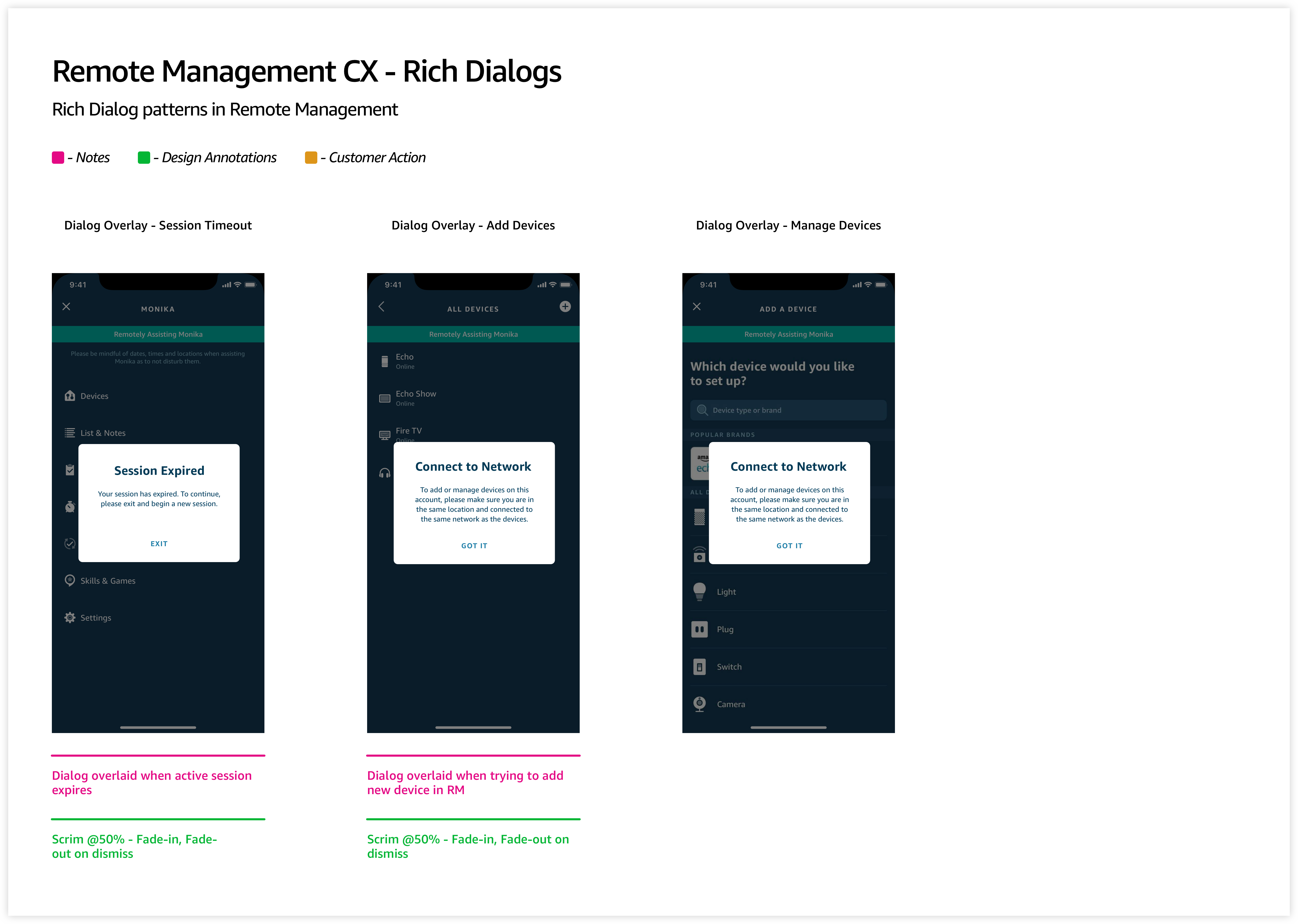 RMCX – Dialogs